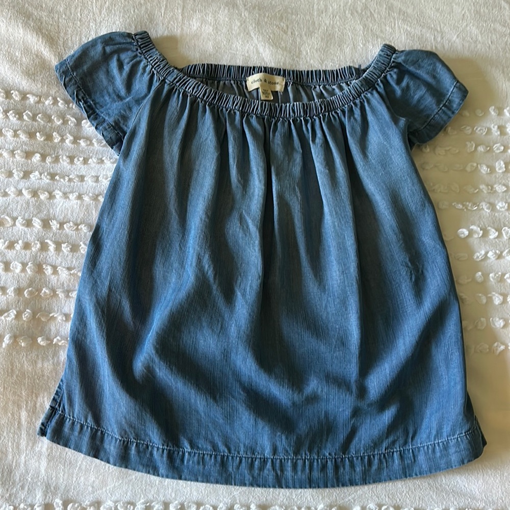 Cloth & Stone chambray top- XS